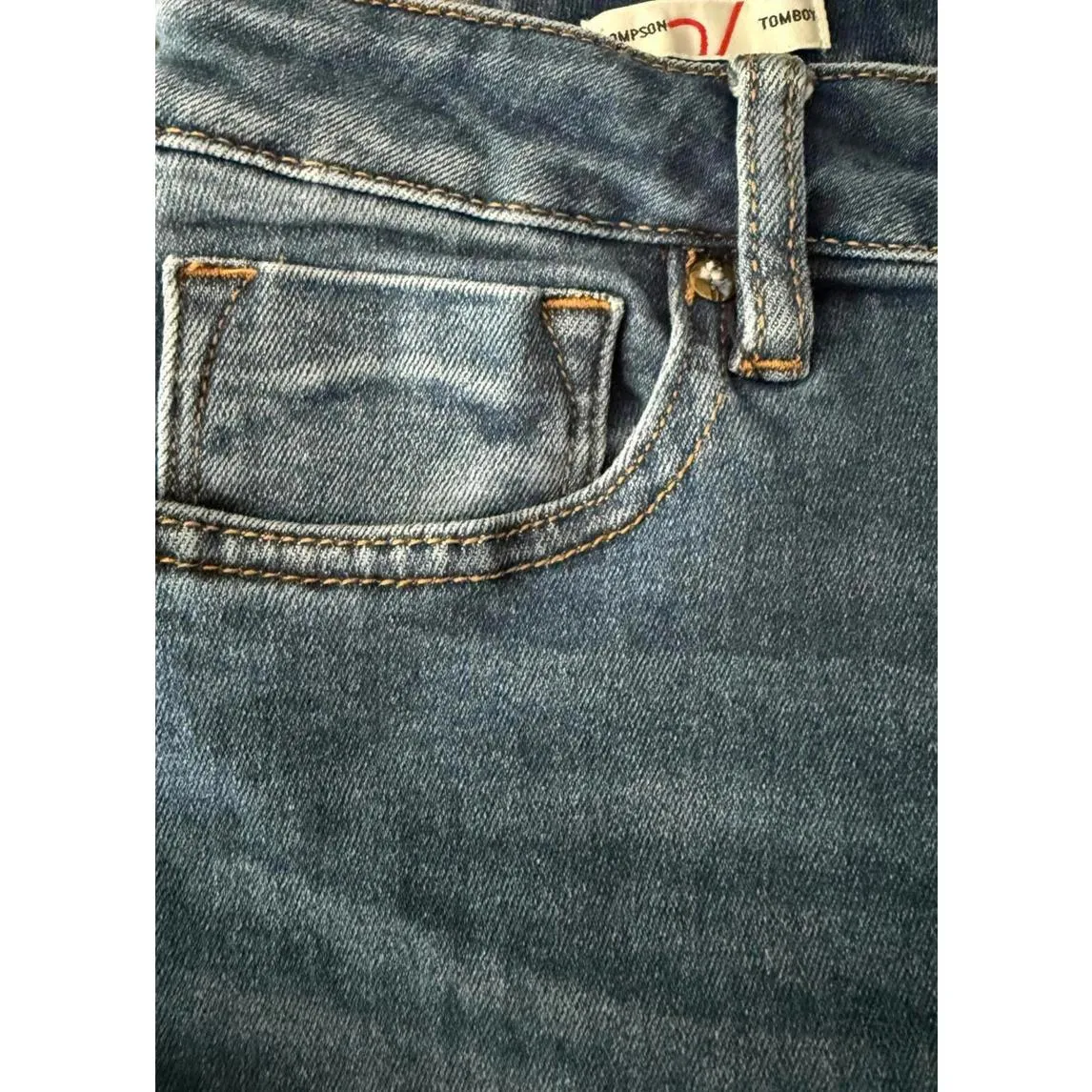 Vigoss Thompson Tomboy Women's Denim Jeans Size 29 Small Blue Cropped Streetwear - Image 8