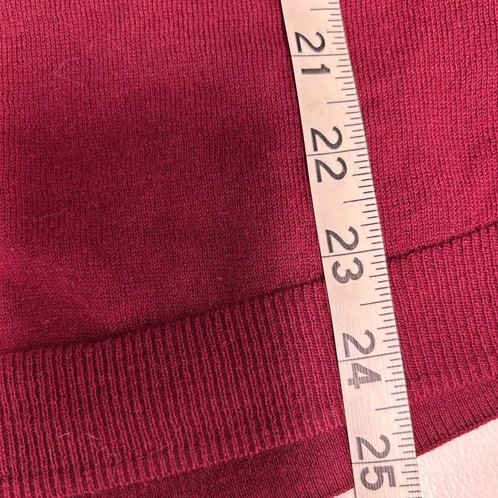 Ruby Moon Maroon Henley Long Sleeve Top - Image 6