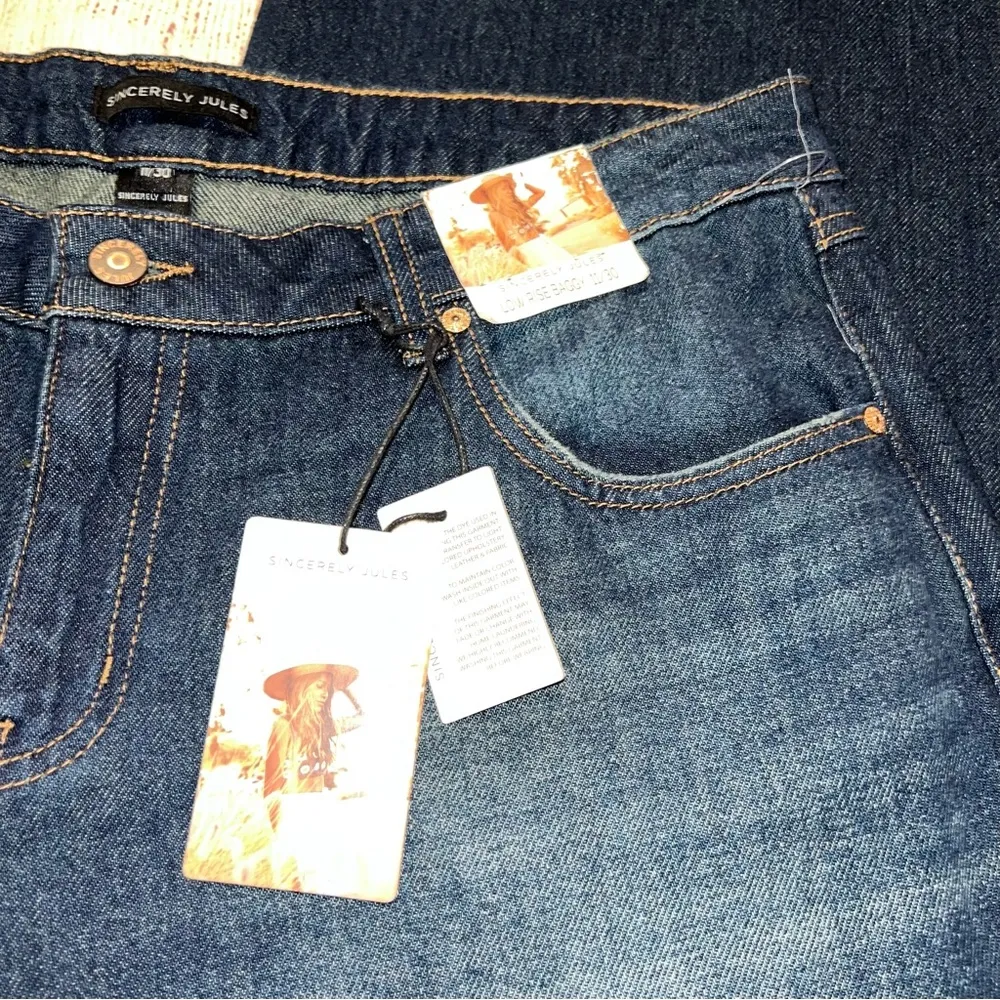 Sincerely Jules Women's low rise baggy  Jeans - Dark Blue - Image 10