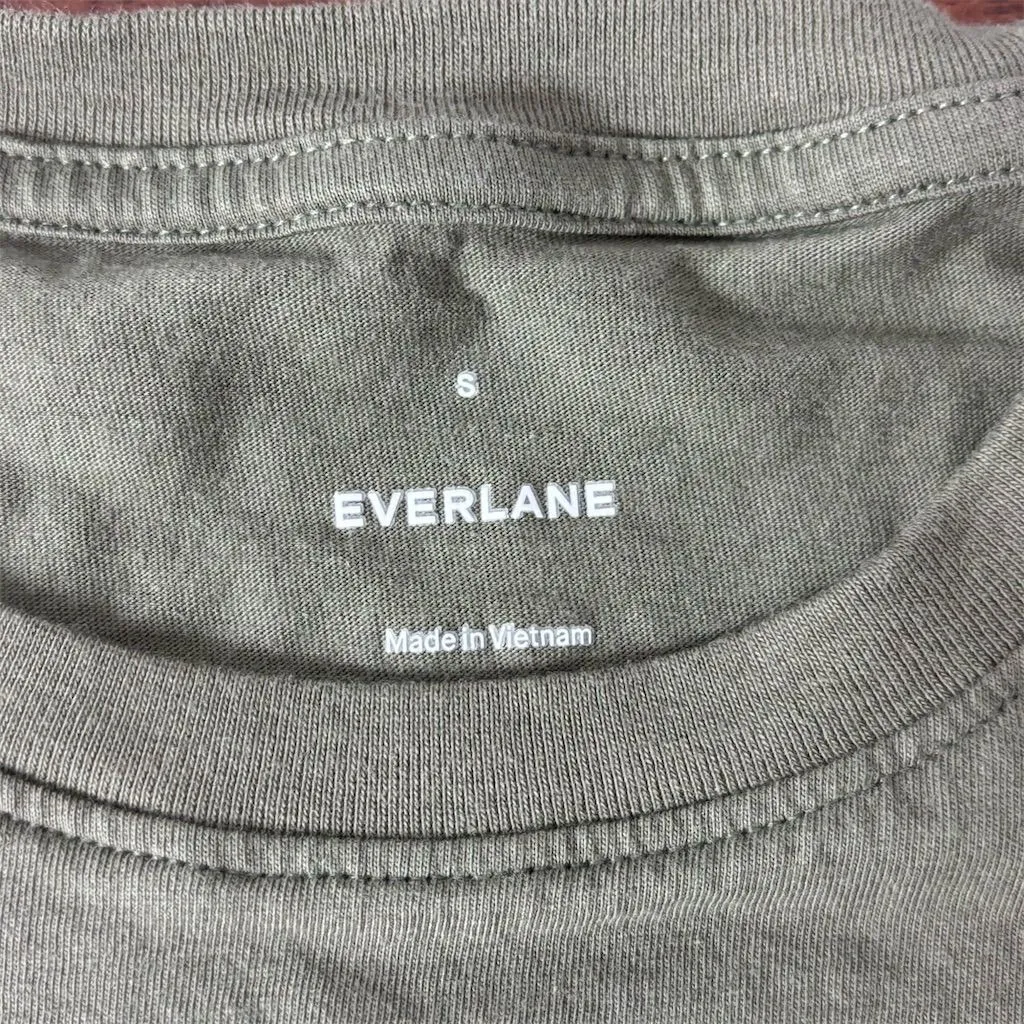 Everlane Women's Short Sleeve Crew Neck T-Shirt Green Size S - Image 2