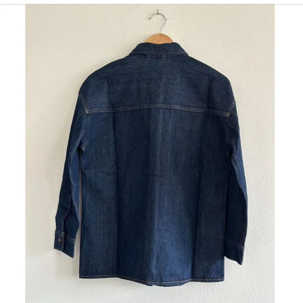 Everlane The Oversized Denim Shirt in Tungsten Rinse, Size 00 - Image 12