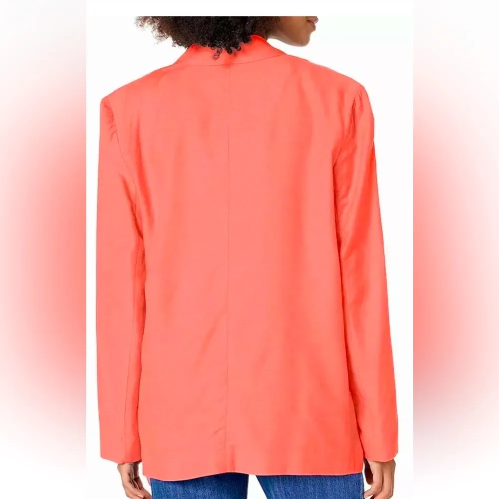 Steve Madden Baldwin Blazer Spring Rose XL(12) NWT Boxy Shlder Pads Dbl Breasted - Image 2