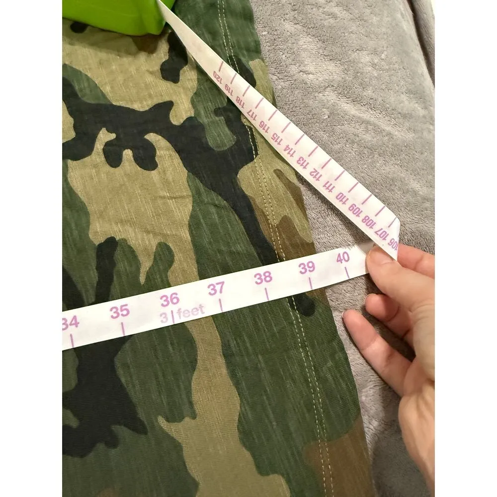 NWOT Sanctuary Size 2X Women Cotton Blend Green Camo‎ Short Sleeve Pocket Dress - Image 8