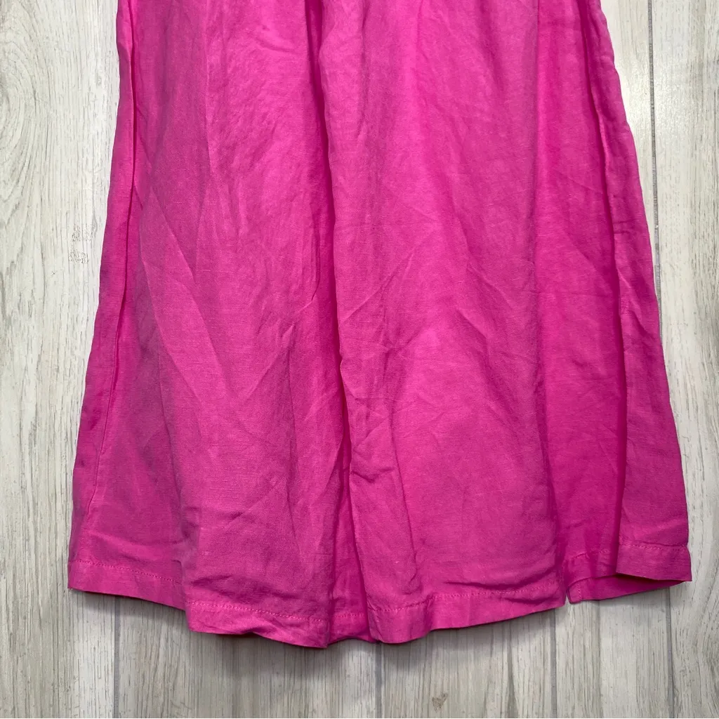 NWT Young Fabulous & Broke Wide Leg Crop Split Front Cove Pant Bubblegum Pink - Image 7