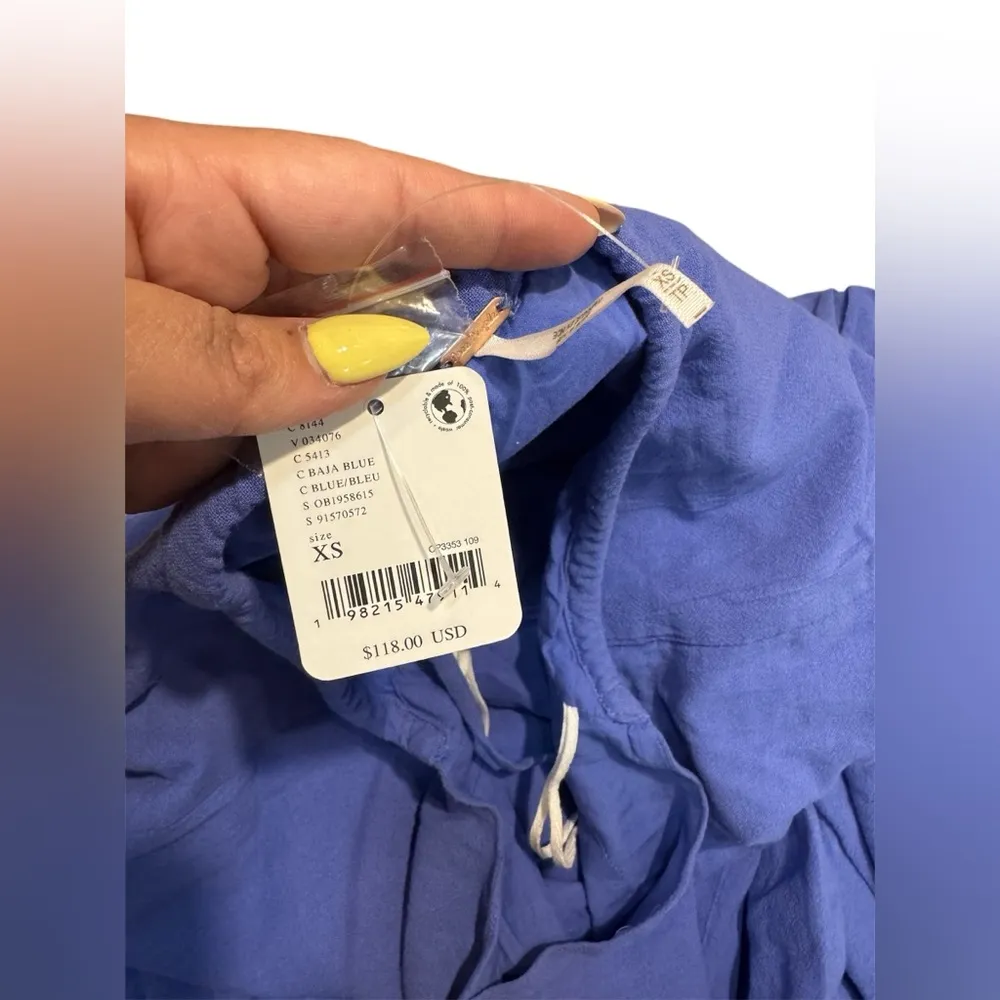 NWT FREE PEOPLE x Free-est Somewhere Sunny Maxi Dress Boho Peasant Tiered XS - Image 5