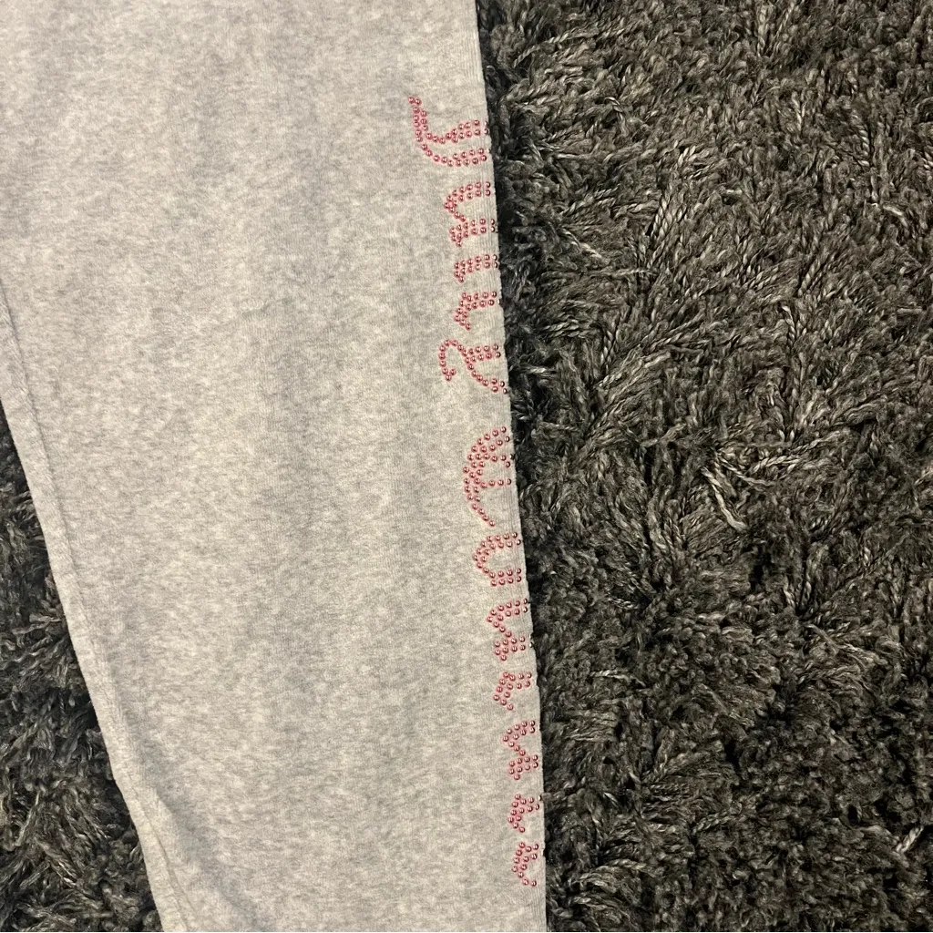 🌸 JUICY COUTURE BLACK LABEL GREY JOGGER SWEATPANTS SIZE MEDIUM 🌸 - Image 4
