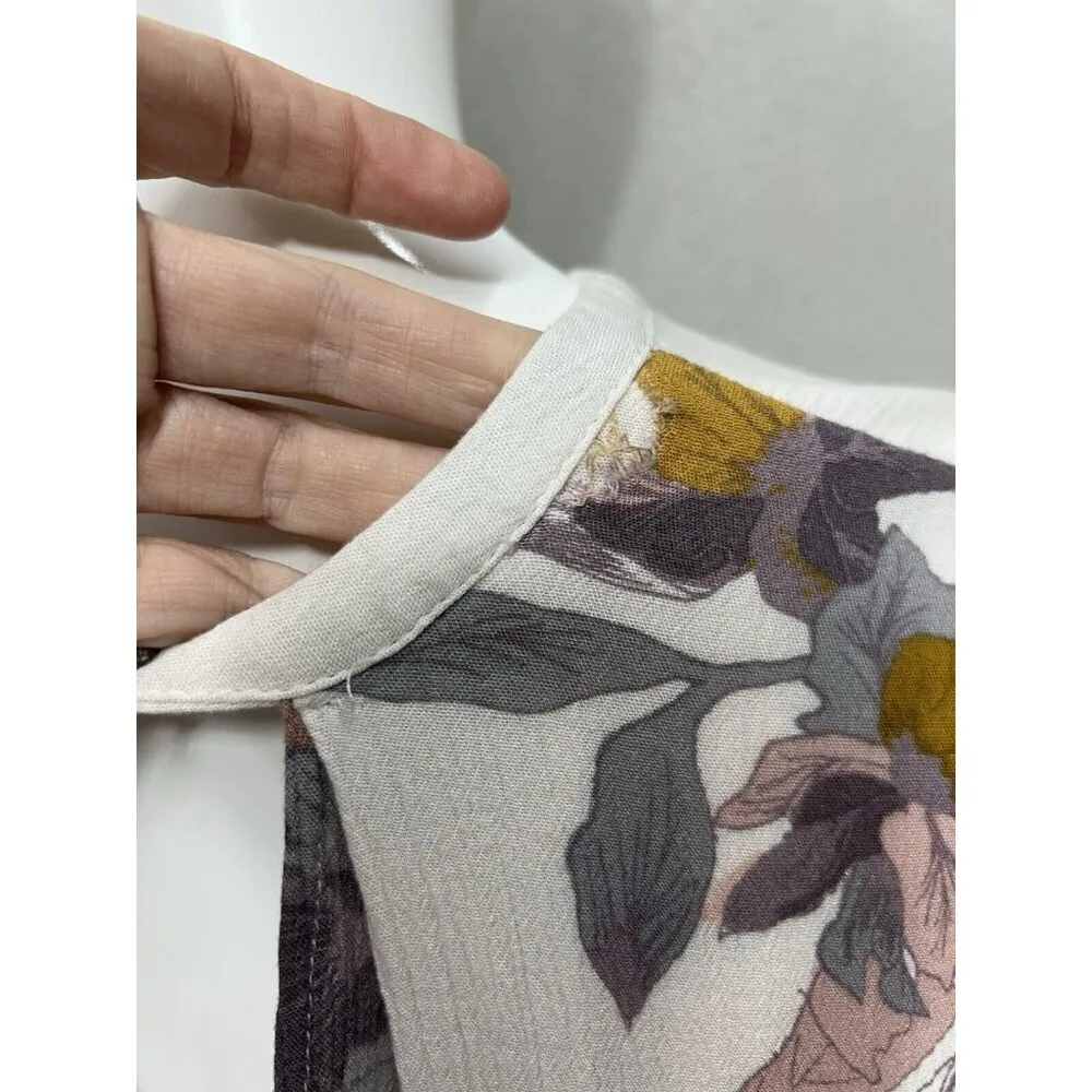 Free People Womens Sz XS Tree Swing Pink Floral Electric Orchid Tunic Dress - Image 4