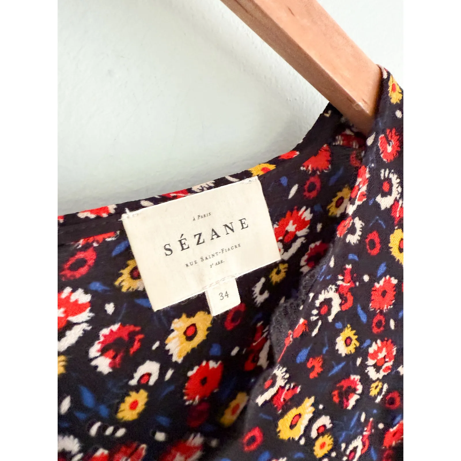 Sézane | Sezane | Marina Floral Lace Blouse | Sz 34/2 - Image 6