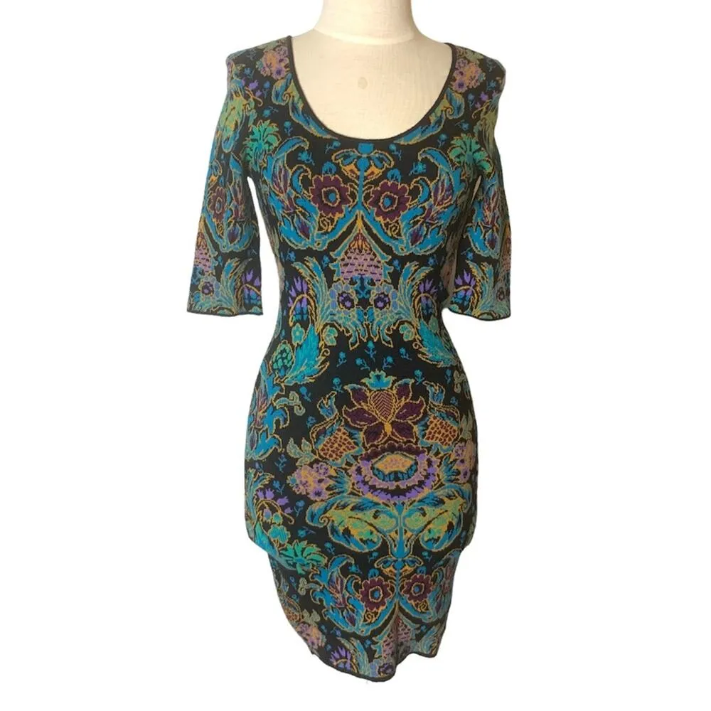 NWT Torn by Ronny Kobo Casey knit dress damask sz S small - Image 4