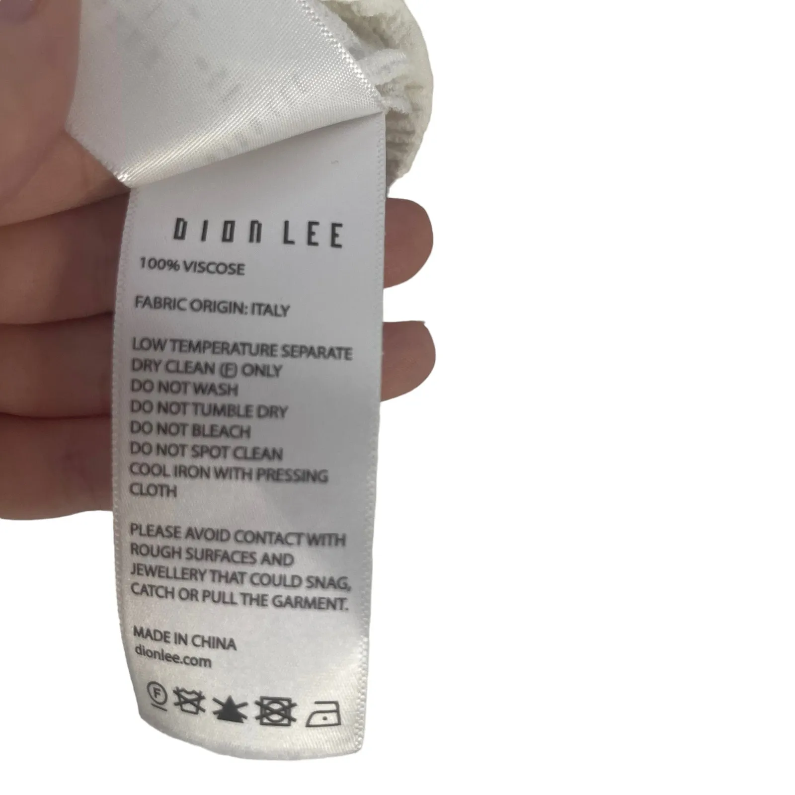 Dida Lee Size 4 Small White Button Twist Long Sleeve‎ Cropped Blouse - Image 7