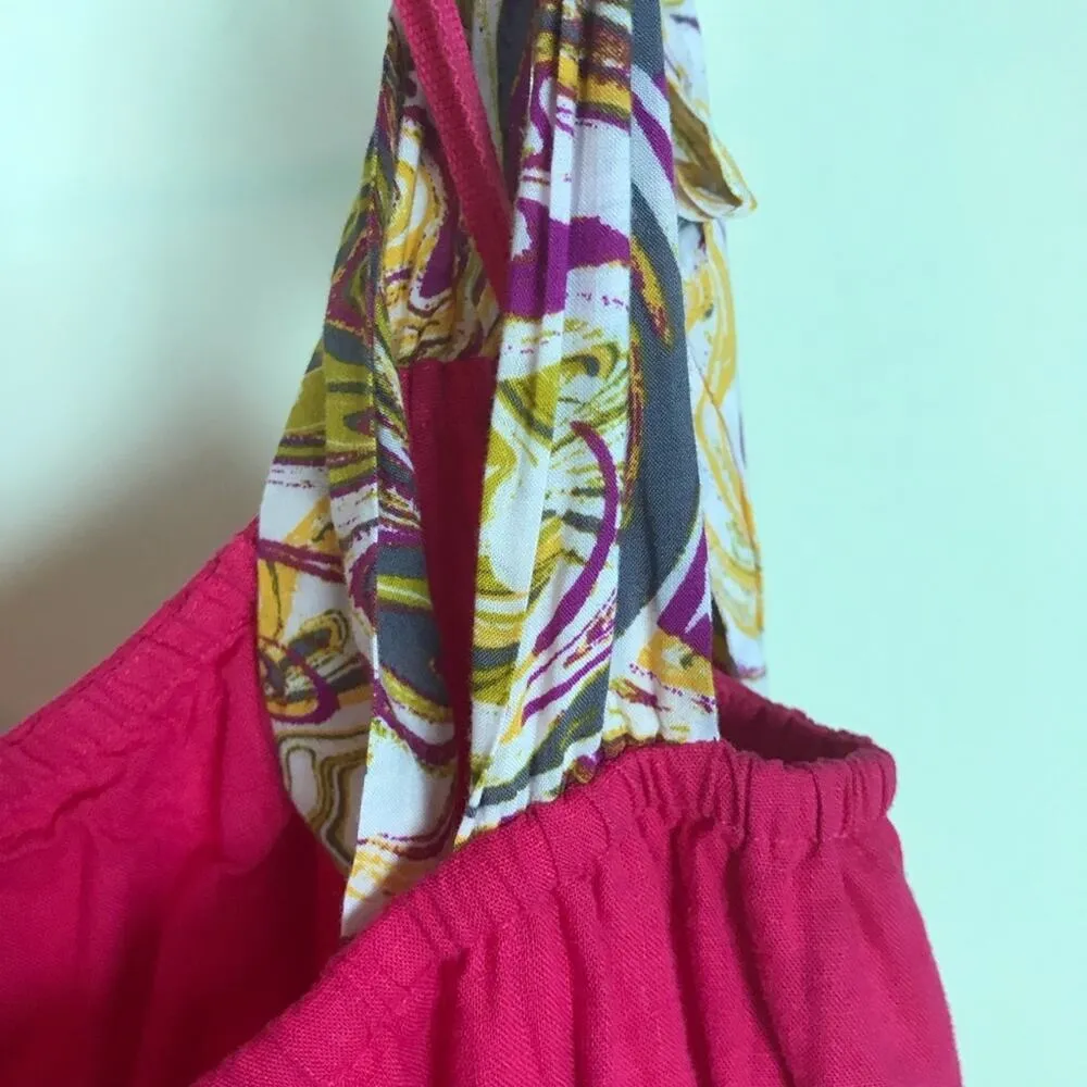 Free People Santorini Maxi Dress Sleeveless Hot Hibiscus Pink NWT Size 2 - Image 5