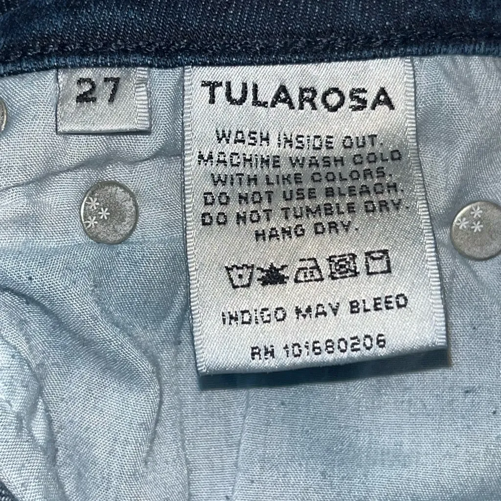 Tularosa Dark Blue Denim Wash Women’s Nora High Rise Jeans - Image 13