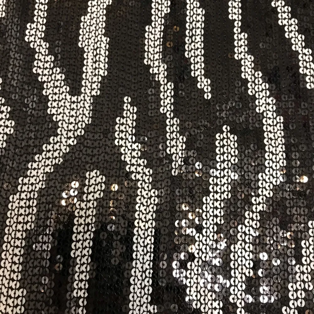 NWT Michael Michael Kors Sequined Zebra Tank XS sequins shiny animal print - Image 4