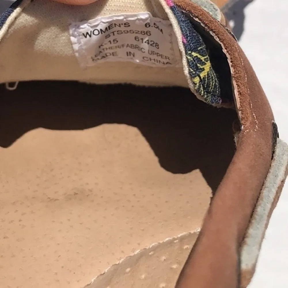 Sperry Top Sider with Floral Print Shoes Size 6.5 - Image 6