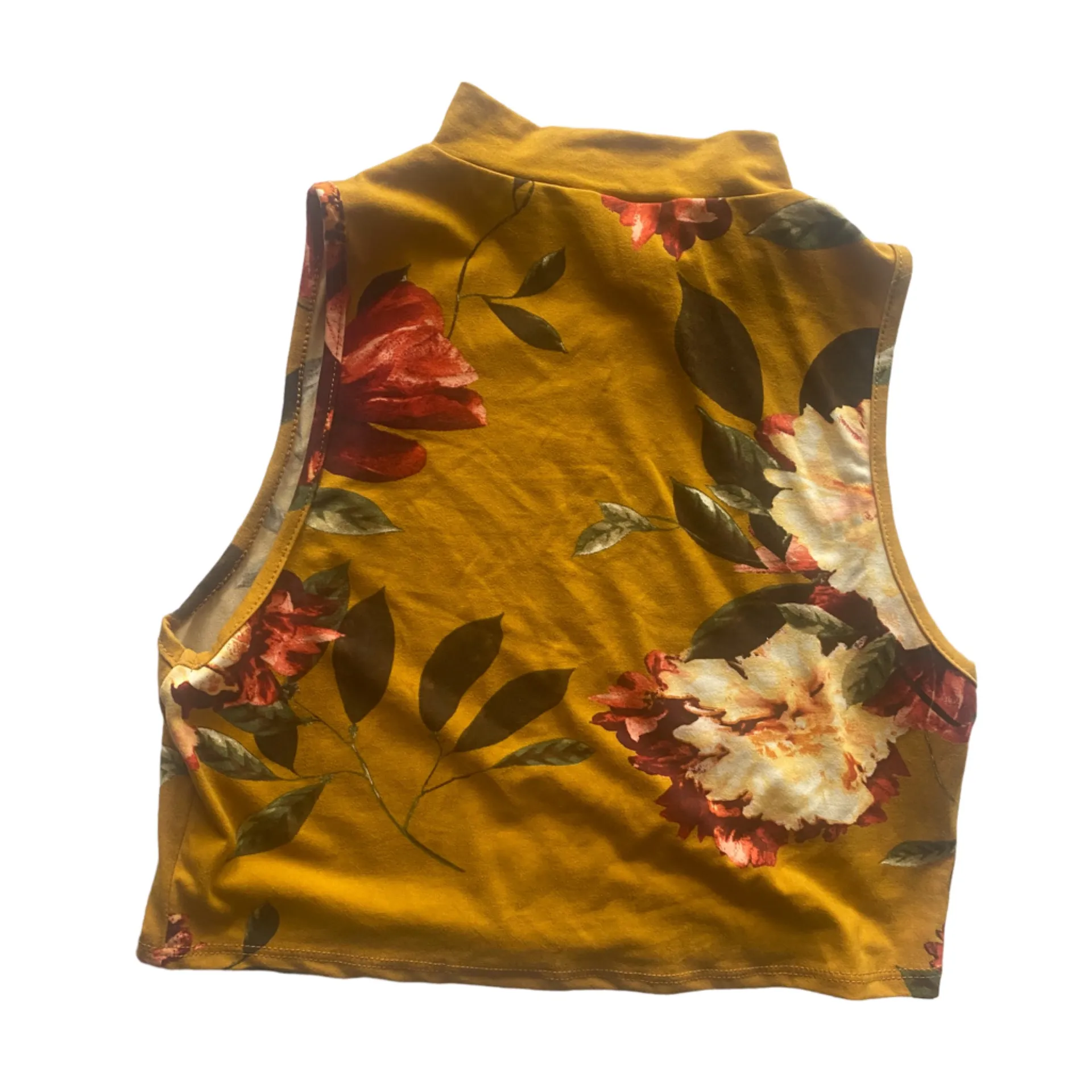 Forever 21 Floral Crop Sleeveless Tee - Image 3