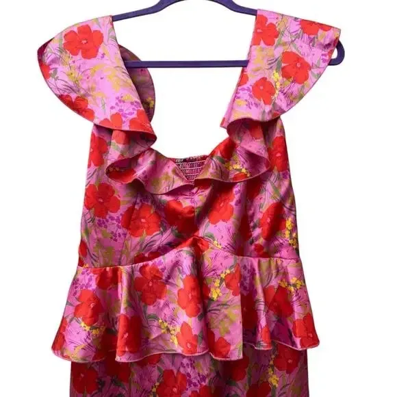 Show Me Your Mumu Reese Dress - Pink Floral - Size XL - Image 4