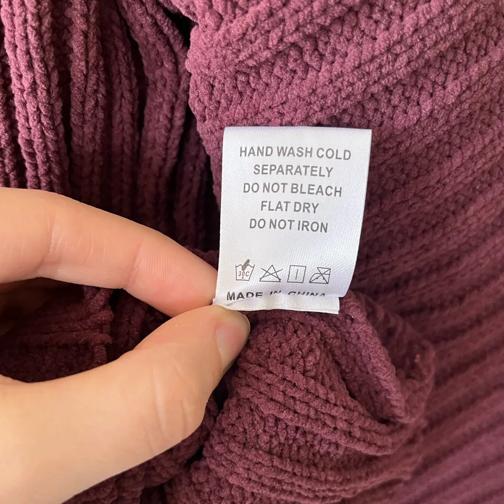 Sage The Label Greater Good Boat Neck Ribbed Sweater in Red Women's Size S - Image 8