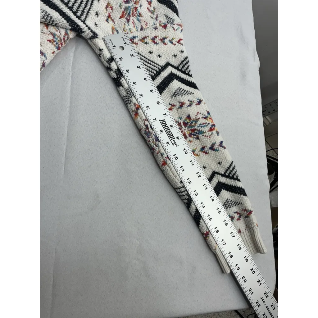 Womans Shop Wanna B Pullover Sweater XL Multicolor Long Sleeve Scoop Neck - Image 7