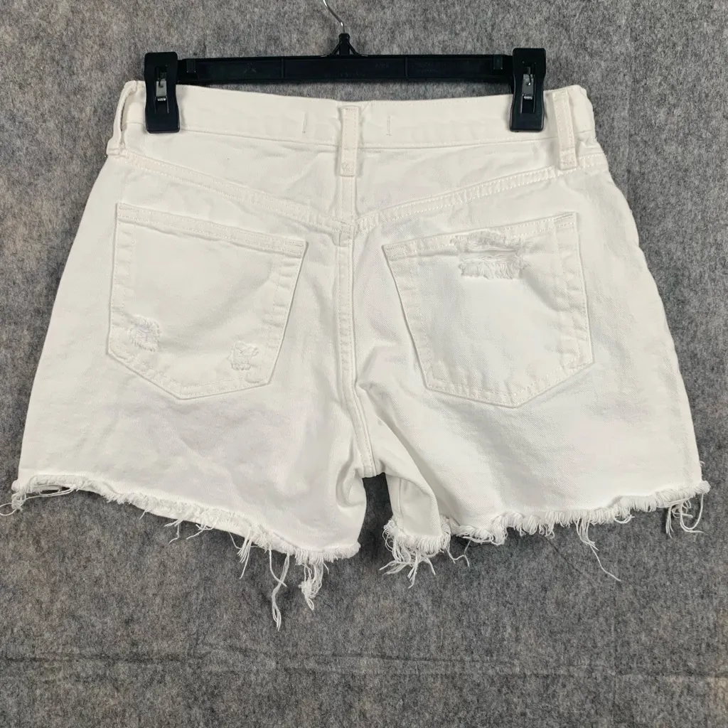 We The Free Womens Size 26 cheeky cutoff‎ denim distressed shorts white. - Image 4