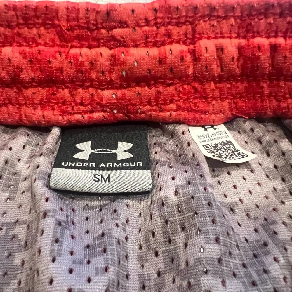 Under Armour reversible mesh mini skirt athletic orange gray small pull … - Image 4