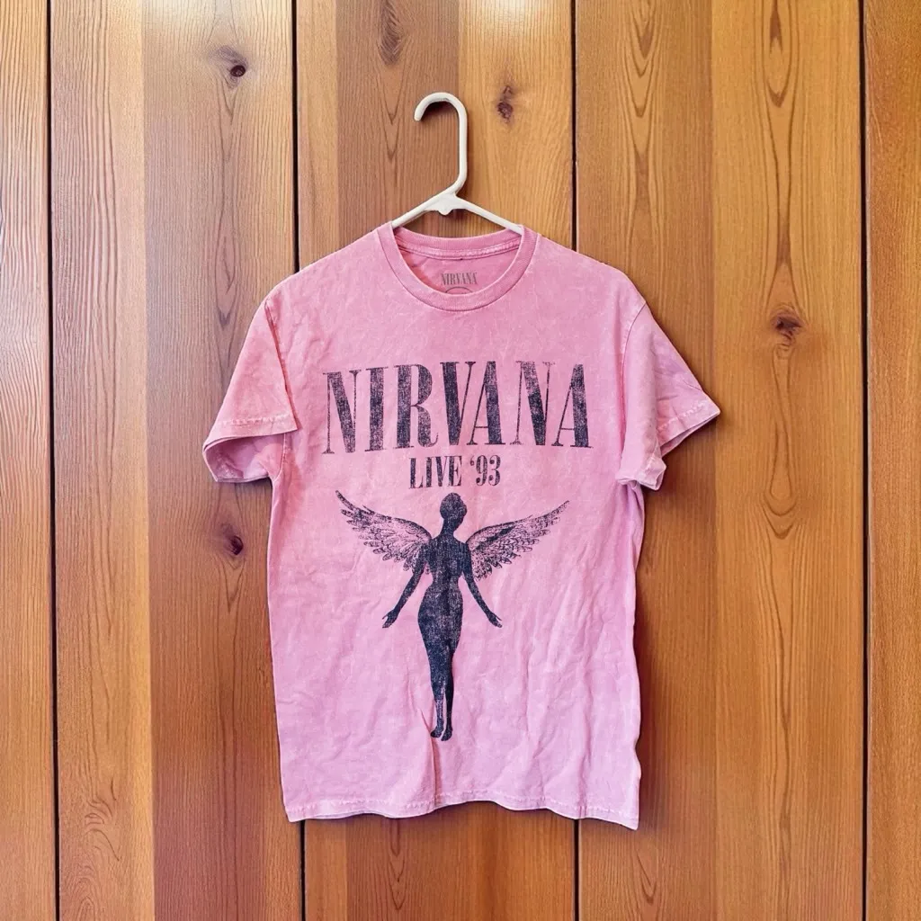 Nirvana Pink Graphic Tee for Women Size M - Image 2