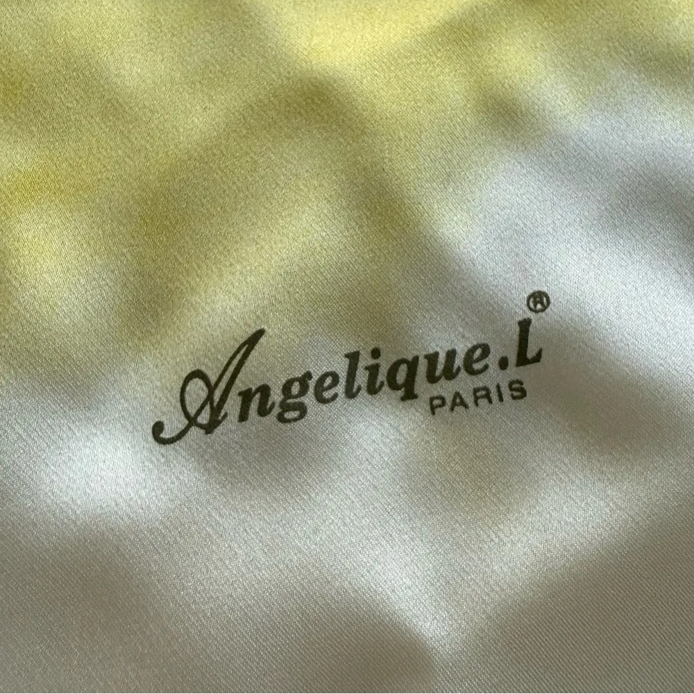 Vintage Angelique L. Paris 100% Silk Rolled Hem Floral Square Scarf 33”X 34” Red - Image 7