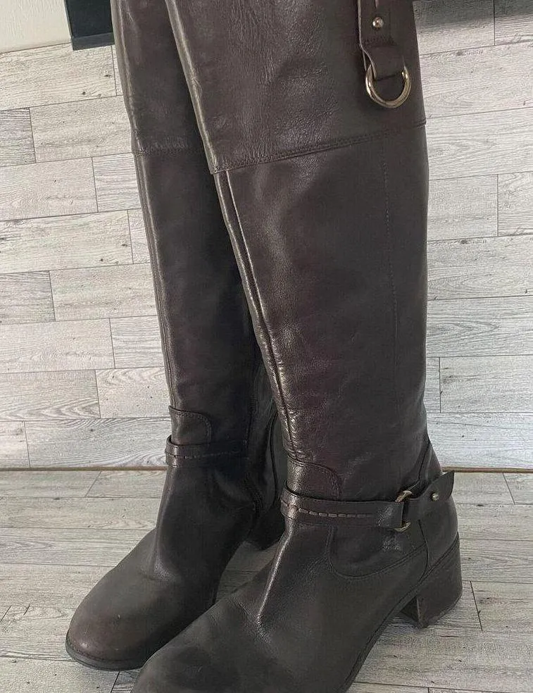 Cavanna Women 8.5M Brown Knee High Boot 0611 Classic Equestrian Tall - Image 3