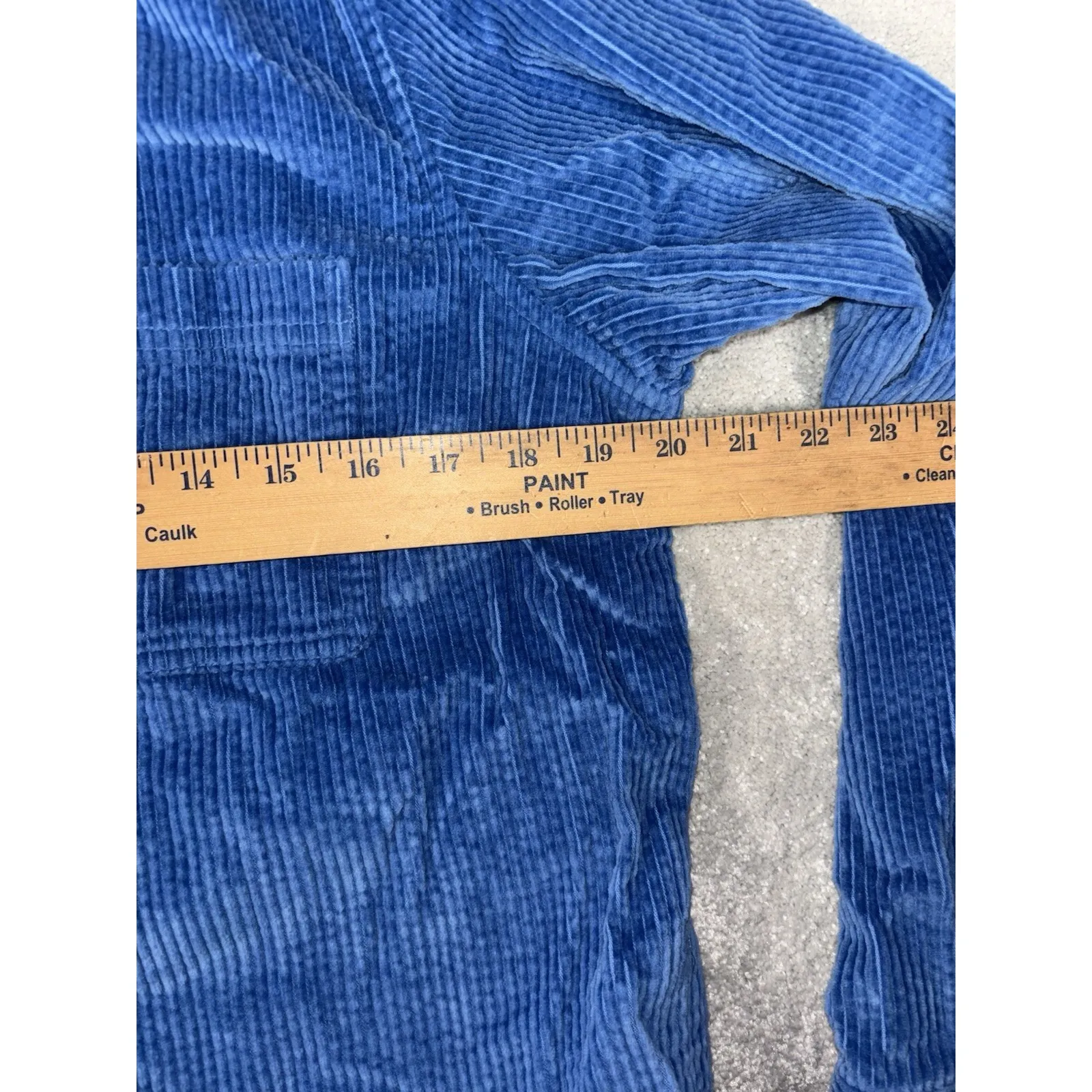 LL Bean Shirt Womens Medium Blue Comfort Corduroy Relaxed Button Up Long Sleeve - Image 7