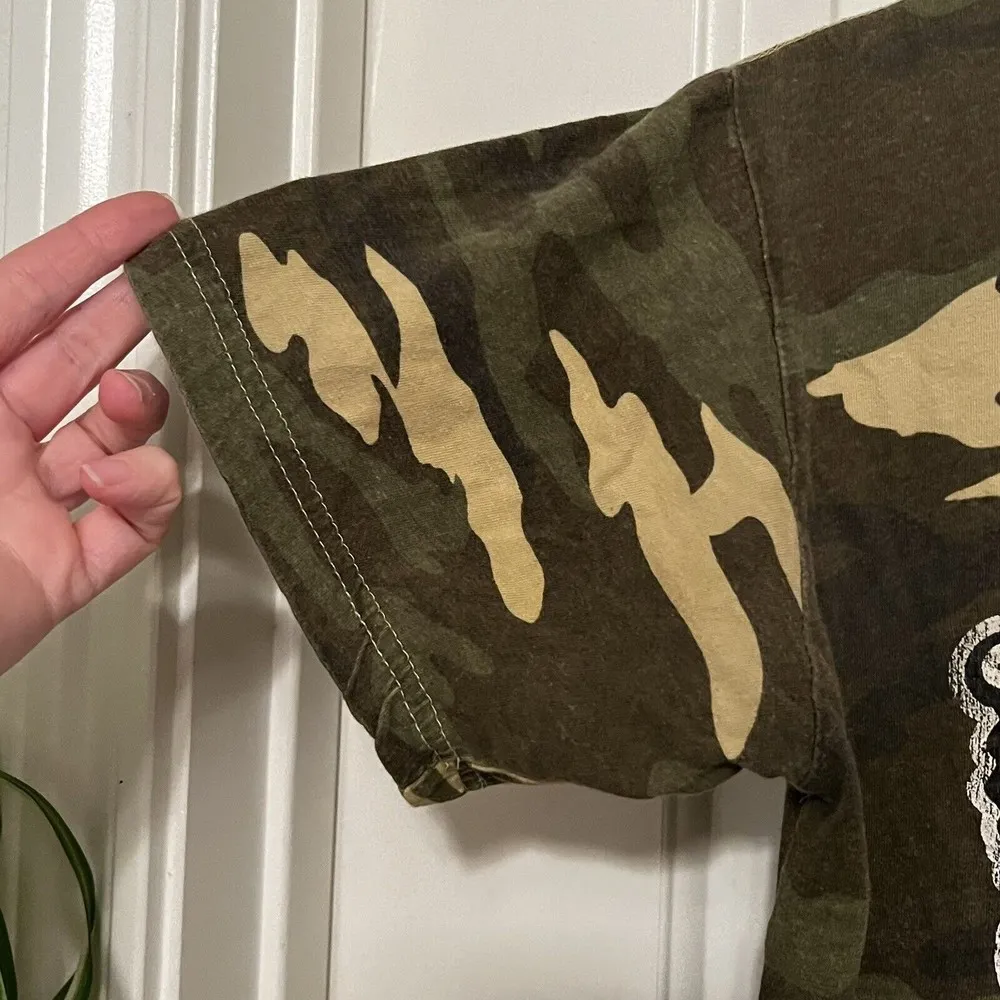 Texas Tech Football Raider Red Camo Distressed Babydoll Tee T - Image 8