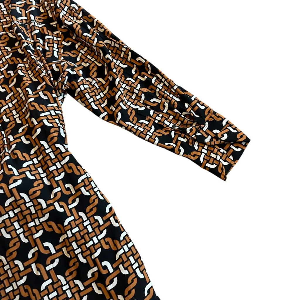 Faithfull The Brand Mirah Shirt Dress Button-Down Fun Print Long Sleeve Size 10 - Image 9