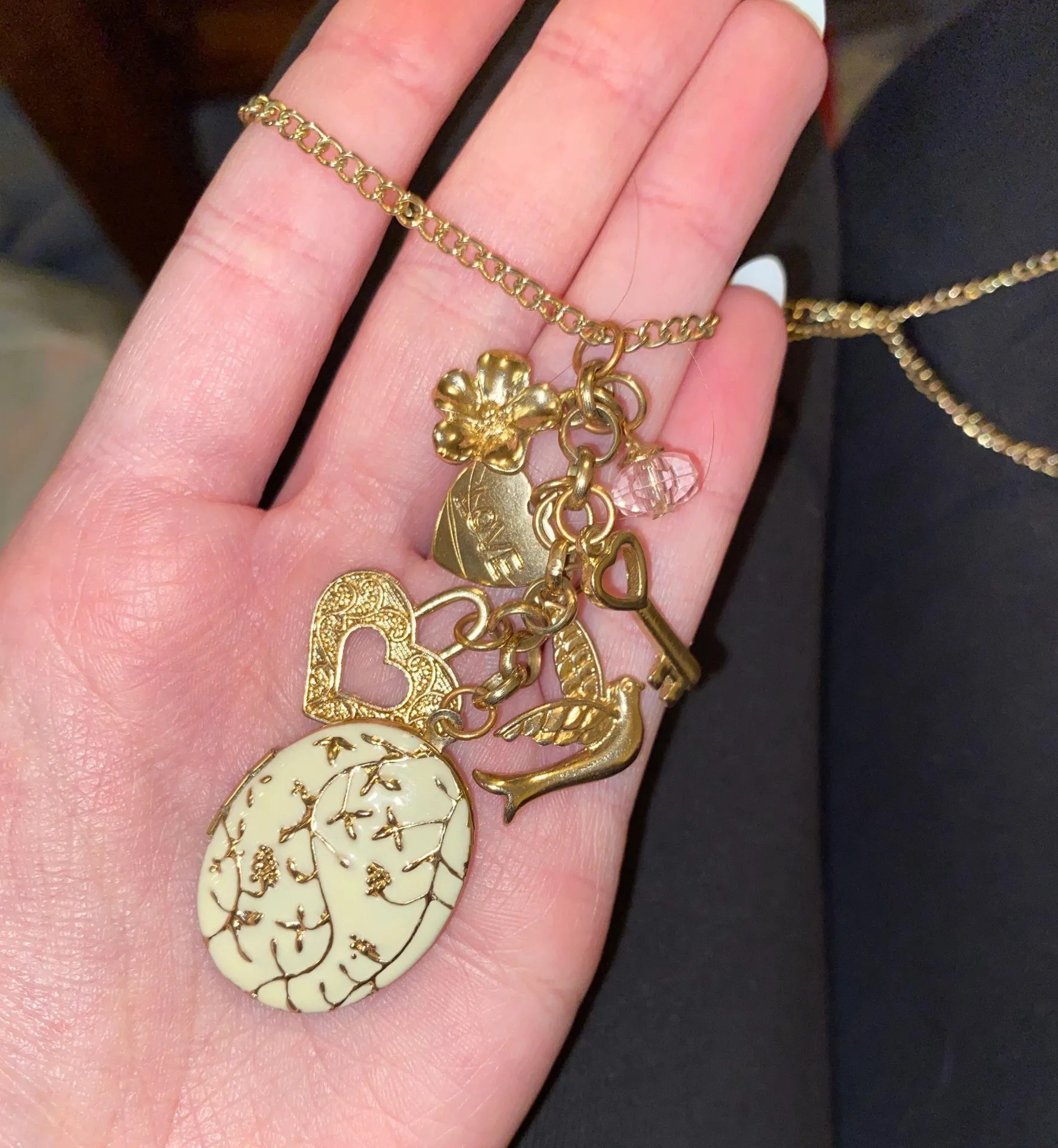 Gold Locket Necklace - Image 2