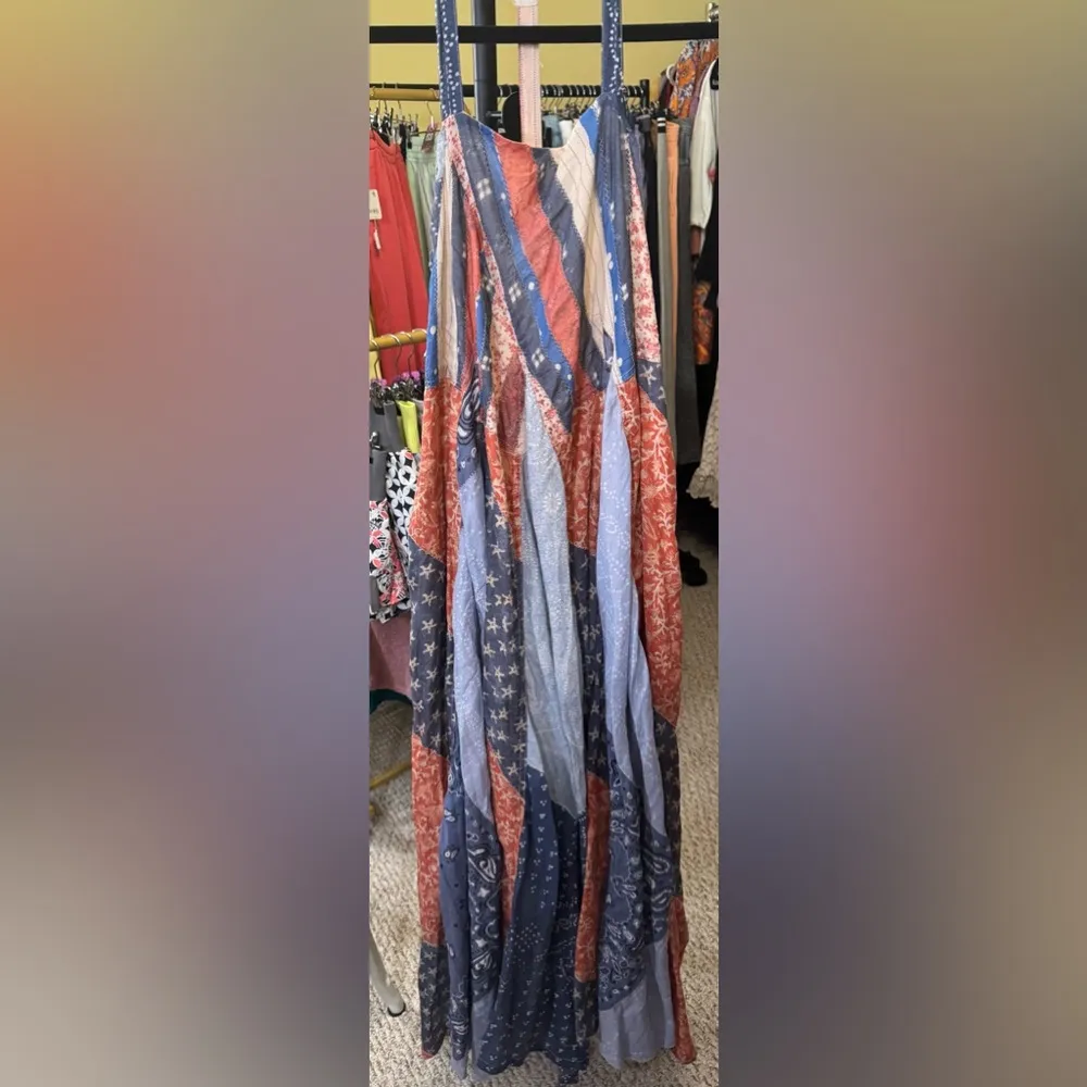 NWT Free People We The Free Heritage Maxi Dress - Americana Combo - Small - Image 7