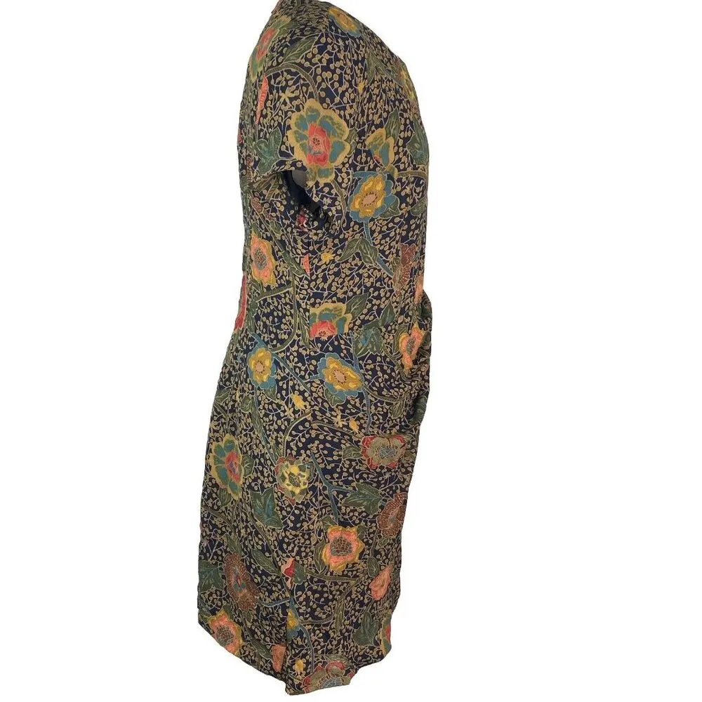 Vtg 90s Kristy Michaels 14 Petite Floral Midi Dress NWT Made in the USA Brown - Image 11