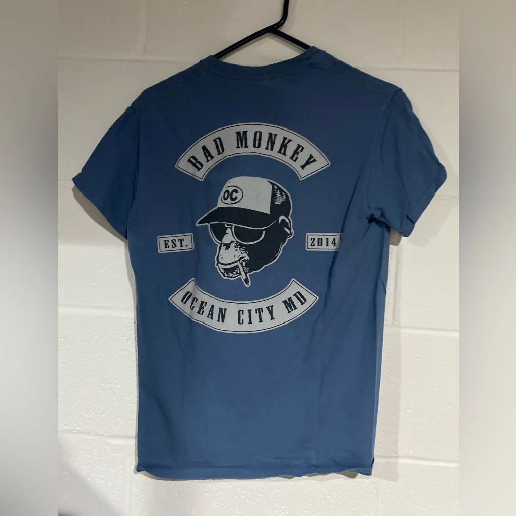 Graphic beach tee blue small - Image 2