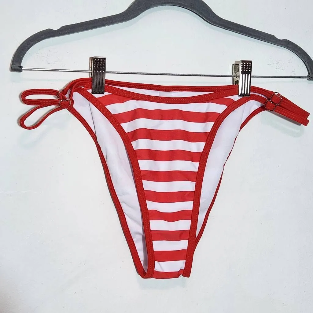 Tashehe Stars and Stripes Bikini NWT Size Medium 4th of July Bikini Red - Image 4