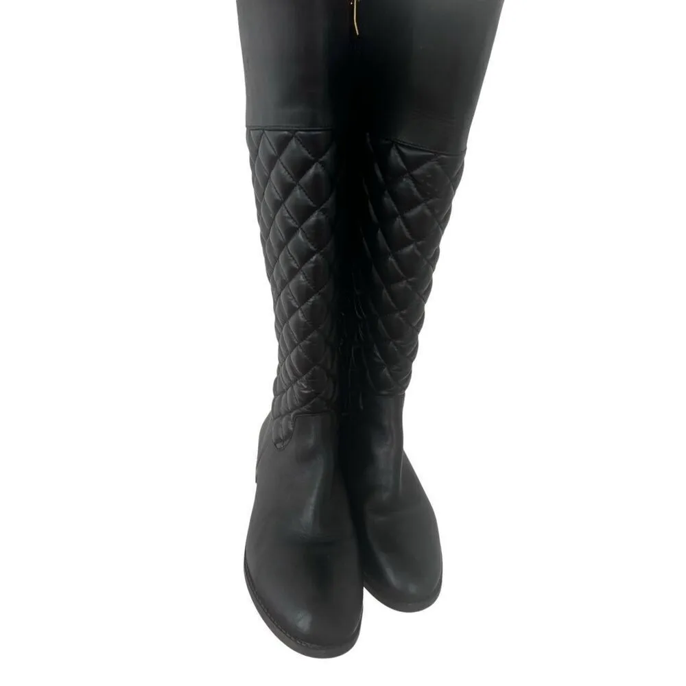 Vince Camuto Black Leather Riding Boots size 10 - Image 12