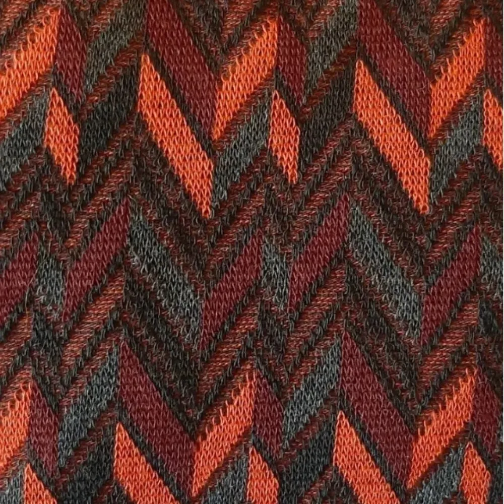 Glamorous Gray, Rust & Burgundy Chevron Stretch Modcloth Mini Skirt by  Clueless - Image 7