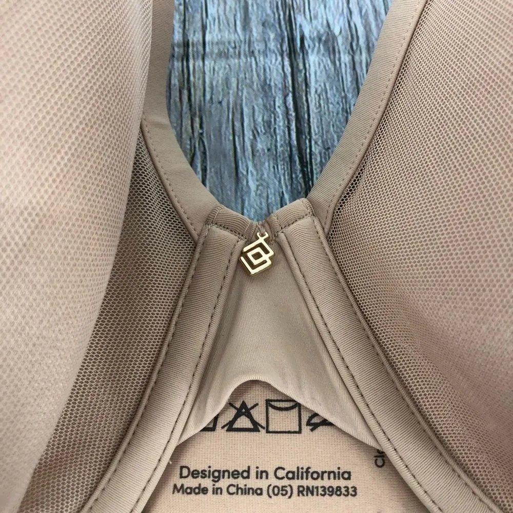 Thirdlove Classic Contour Uplift Taupe Plunge Bra NWT size 46C Mesh Trim - Image 4