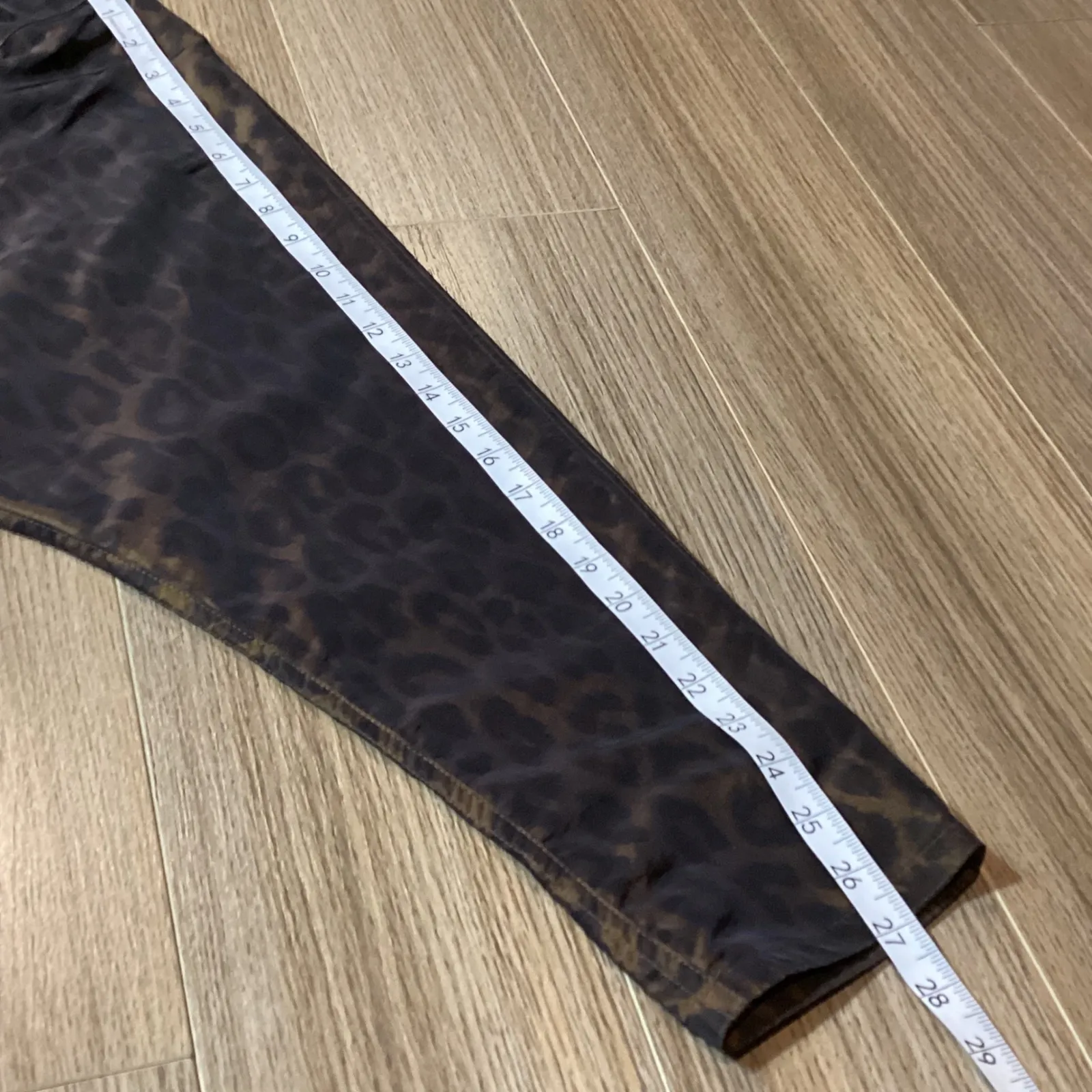 BAG IT Leopard Print Hooded Jacket With Matching Bag One Size Lightweight Brown - Image 2