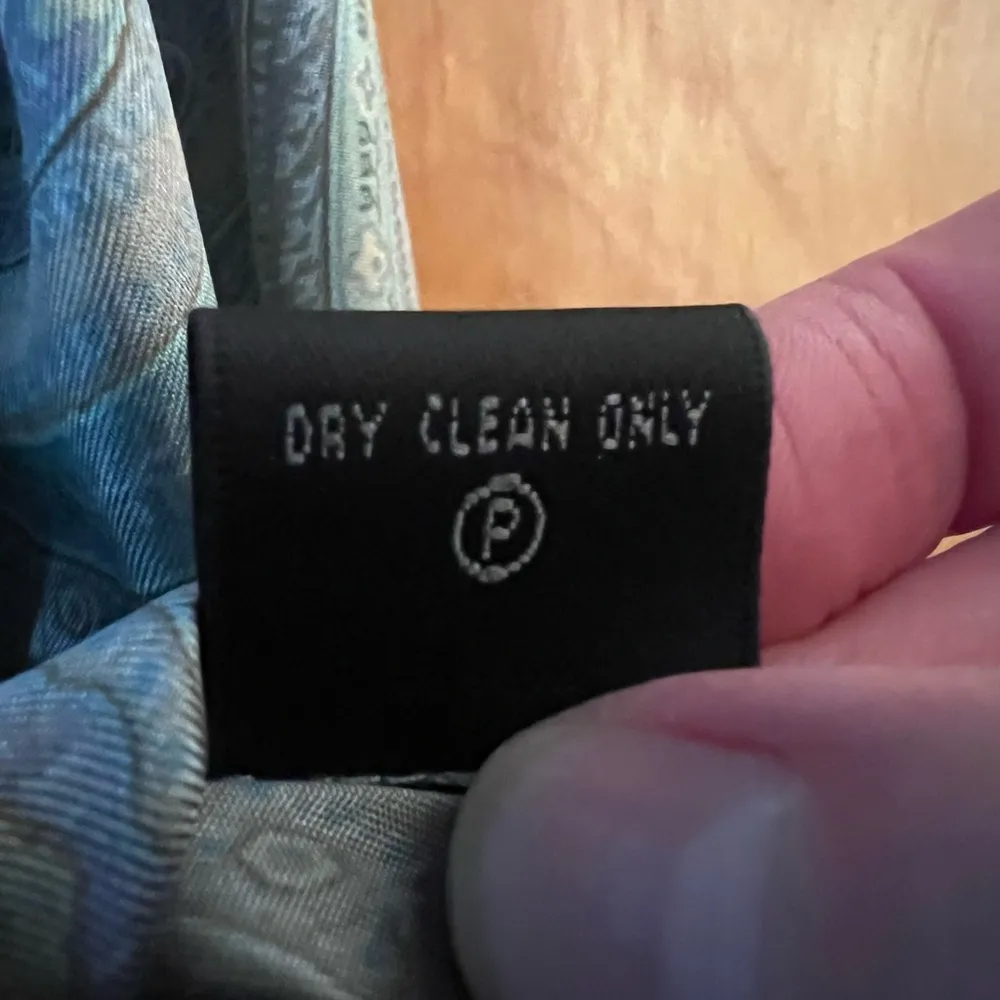 Lafayette 148 New York Button Up Short Muted Paisley Silk Long Sleeve Blouse 6 - Image 9