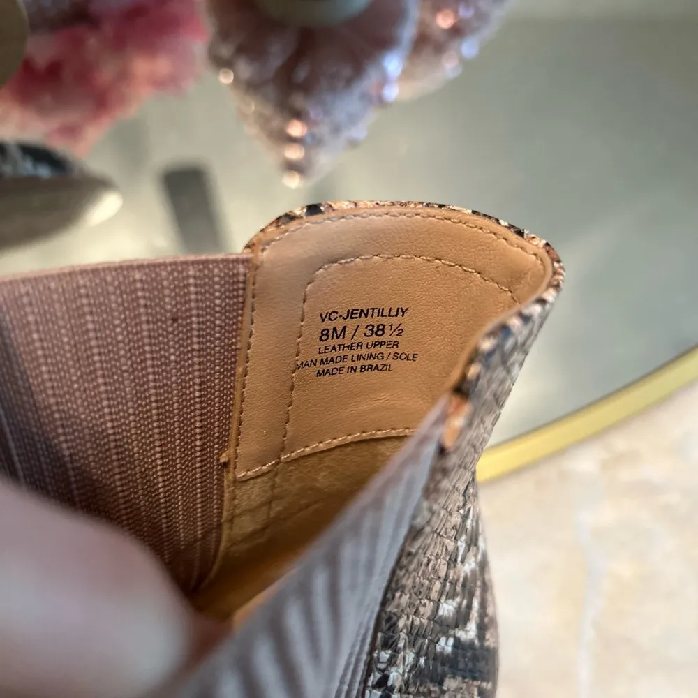 Vince Camuto Jentilliy Snake Print Booties 8 - Image 9