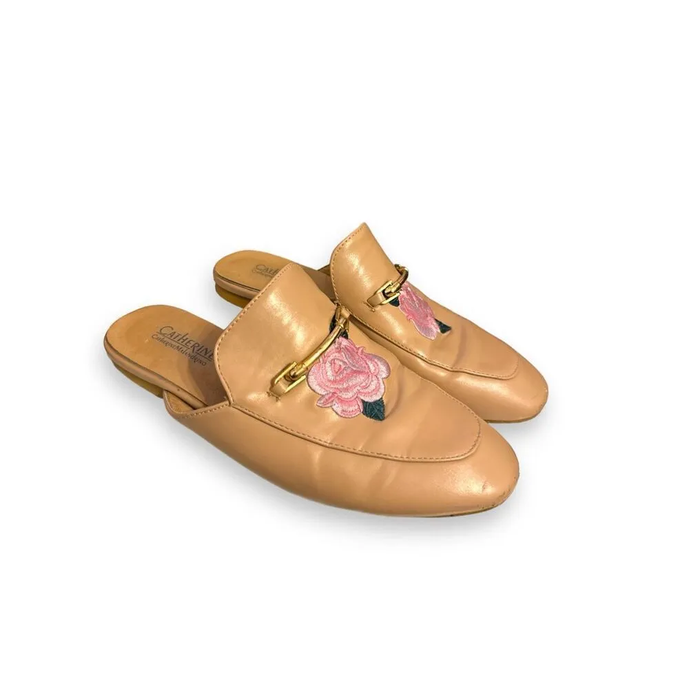 Vintage Catherine Malandrino PIKA floral slip on loafer sz 6.5 women’s flats old - Image 2