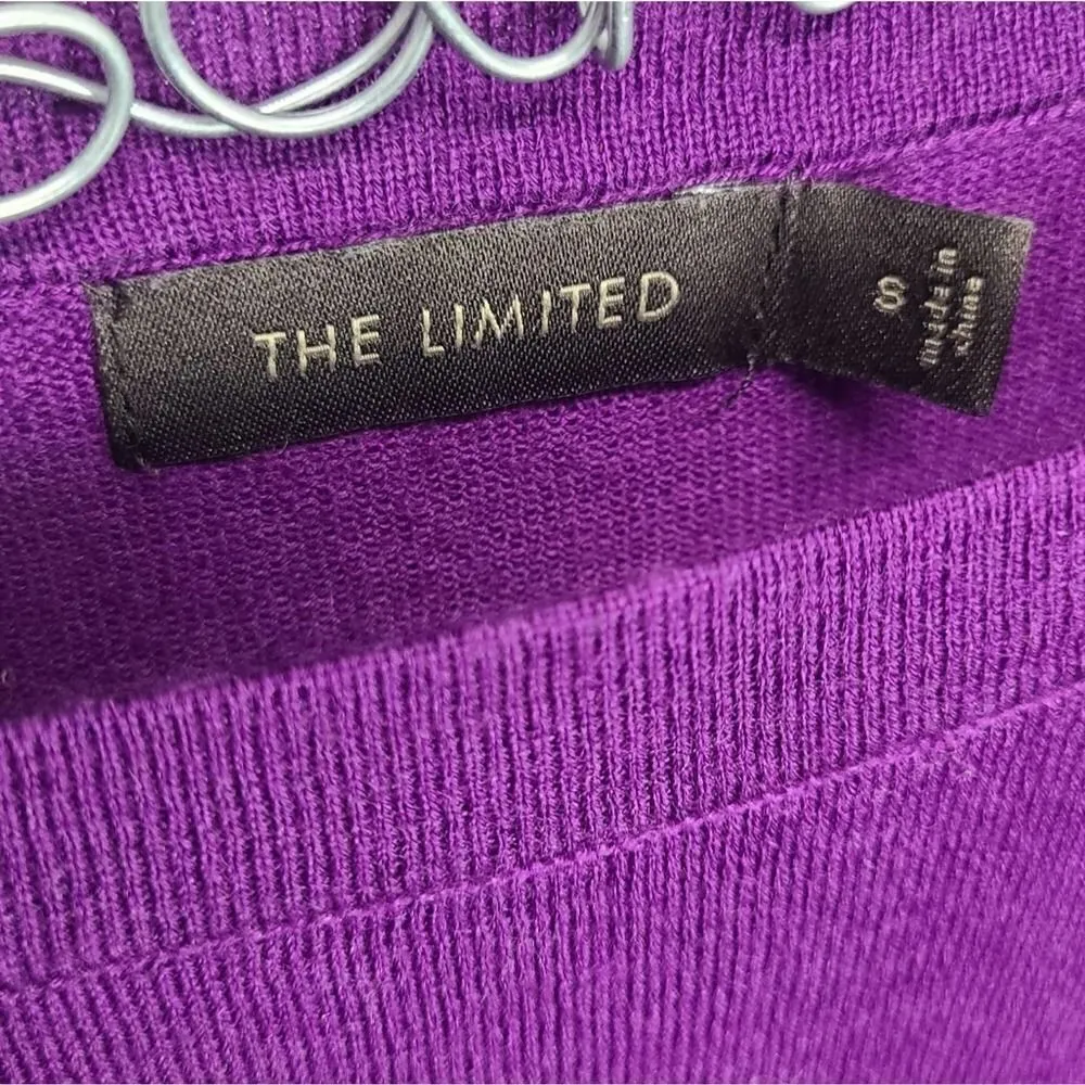 NWOT The Limited Wool Blend Purple Sweater Size Small - Image 4