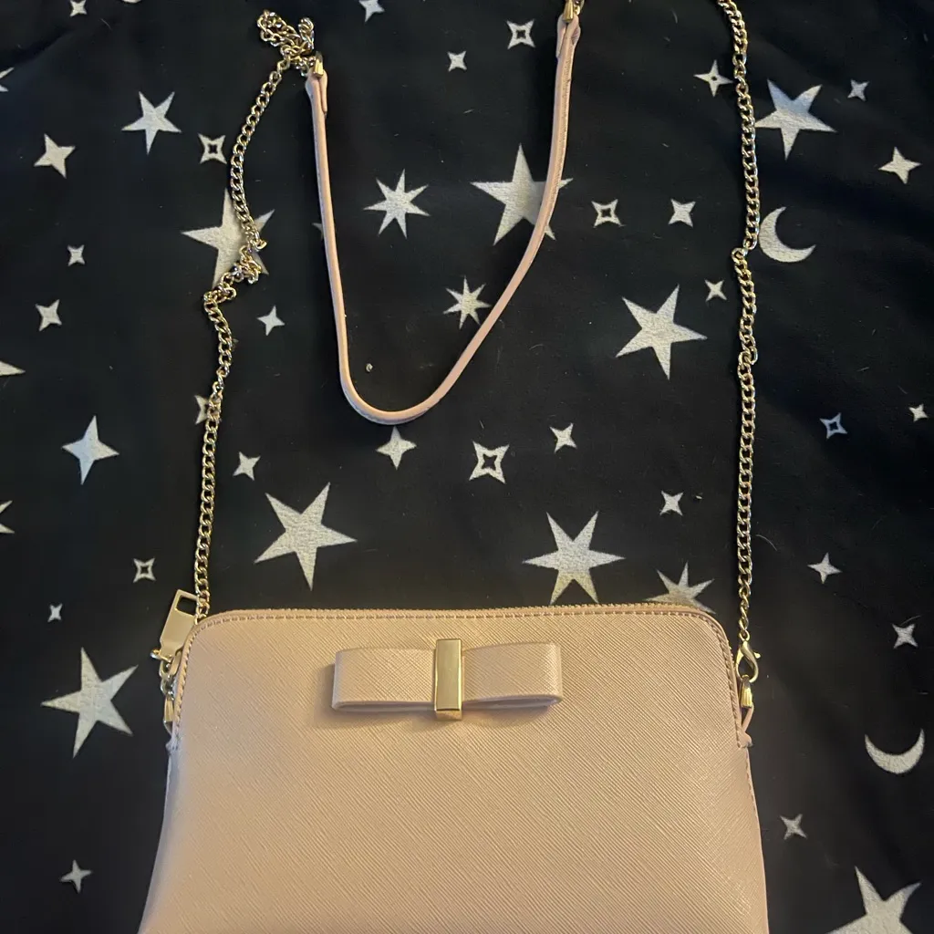 Elegant Pink Bow Accent Women's Bag Set - Image 8