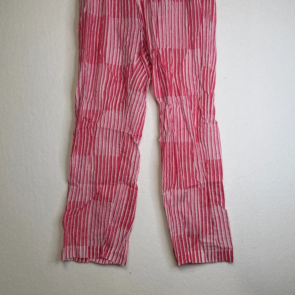 Roller Rabbit  100% Cotton Striped Pink Pants - Image 3