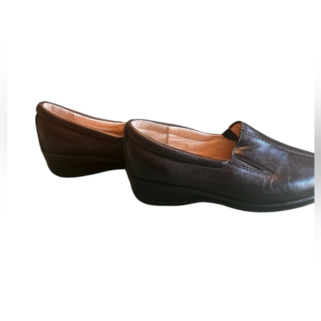 Agusto Calzado Black Leather Comfort Slip On Shoes Women’s US 6 EU 36–37 Easy - Image 7