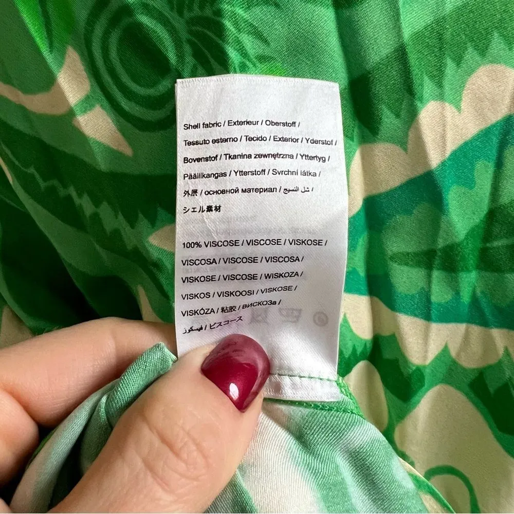 Anthropologie Farm Rio Tropical Groove Circle Cut Out Midi Dress Small - Image 12