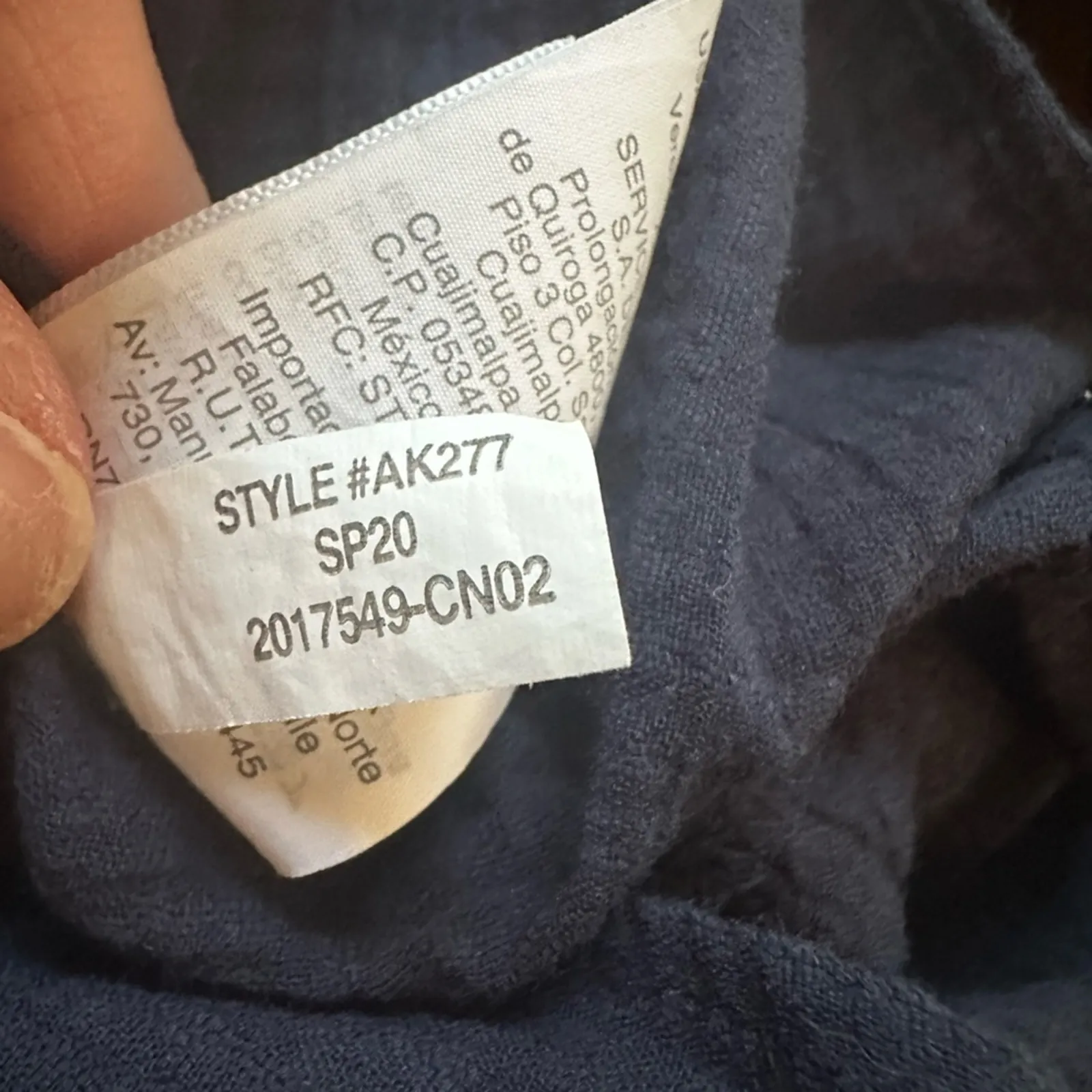 J. Crew Navy Blue Tiered Tunic Dress Navy Long Sleeve Preppy Lightweight Fall - Image 9