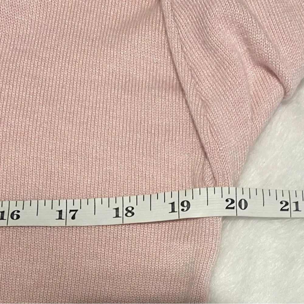 White House Black Market Ball Chain Pink V-
Neck Sweater - Image 13