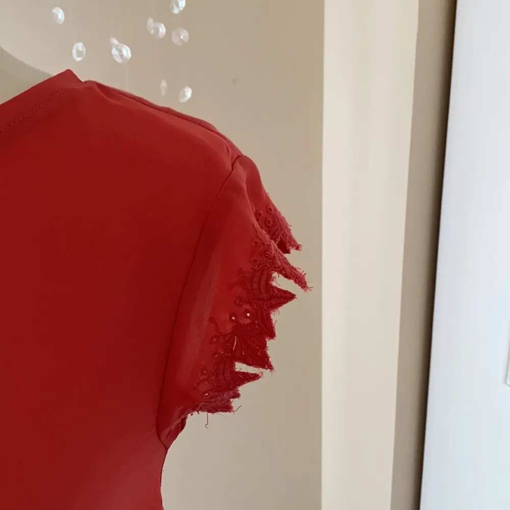 Loft Mixed Media Blouse XS - Image 7